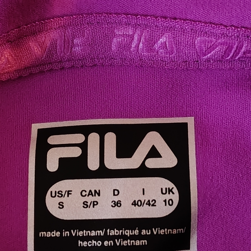 Fila Women's Vibrant Purple Hoodie Size S - Picture 4 of 6
